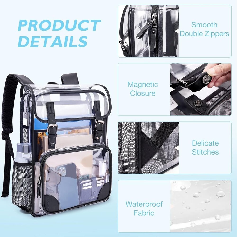 Clear Backpack by mommore - Picture 4 of 6